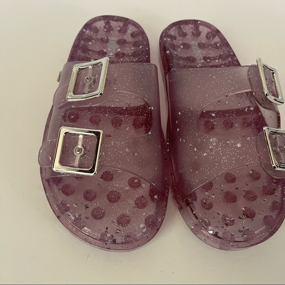 Melissa Jelly Glitter Sandals In Lilac Purple Size 6 - Picture 4 of 8